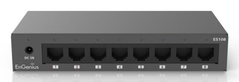 EnGenius ES108 przełącznik sieciowy Nie zarządzany Gigabit Ethernet (10/100/1000) Czarny