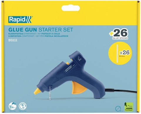 Rapid 5001710 pistolet/pióro do klejenia na gorąco Pistolet na gorący klej Niebieski 250 W