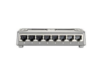 LevelOne FSW-0808TX przełącznik sieciowy Nie zarządzany Fast Ethernet (10/100) Szary