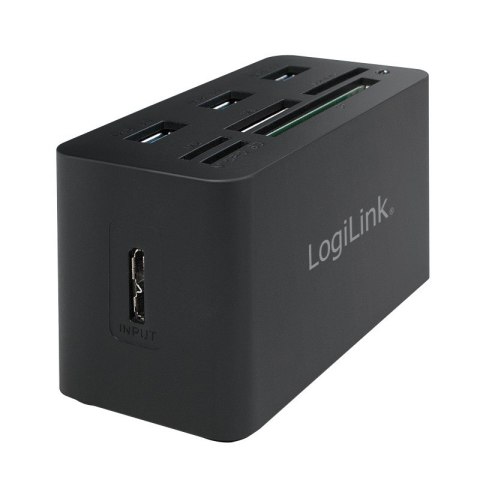 LogiLink CR0042 stacja dokująca Przewodowa USB 3.2 Gen 1 (3.1 Gen 1) Type-A Czarny