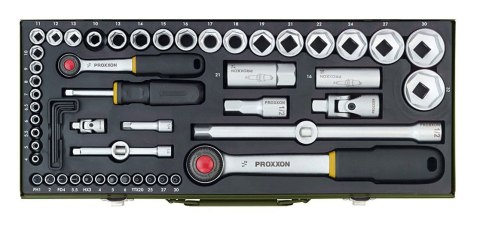 Proxxon 23 040 Zestaw kluczy nasadowych 56 szt.