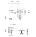 Equip 650156 uchwyt / stojak do monitorów 81,3 cm (32") Biurko Czarny