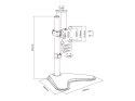 Equip 650122 uchwyt do telewizorów 81,3 cm (32") Czarny