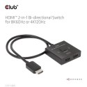 CLUB3D CSV-1384 przełącznik KVM Czarny