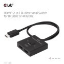 CLUB3D CSV-1384 przełącznik KVM Czarny