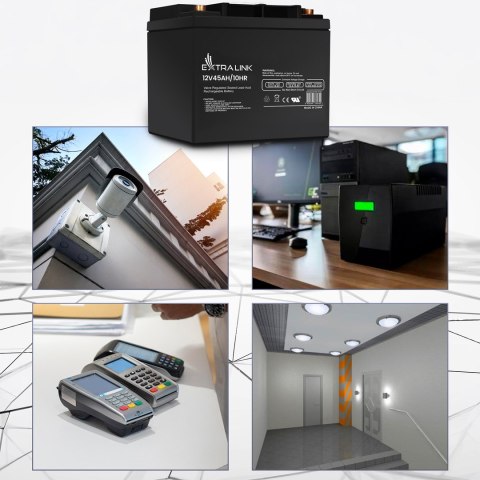 EXTRALINK AKUMULATOR BATTERY ACCUMULATOR AGM 12V 45