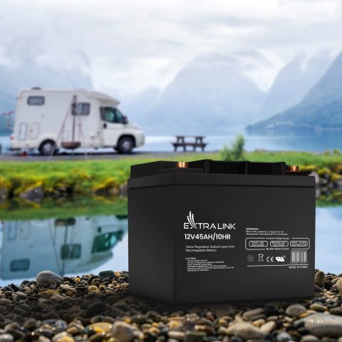 EXTRALINK AKUMULATOR BATTERY ACCUMULATOR AGM 12V 45