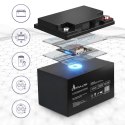 EXTRALINK AKUMULATOR BATTERY ACCUMULATOR AGM 12V 45