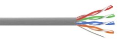 Przewód UTP5 drut CCA szary MAXCABLE m