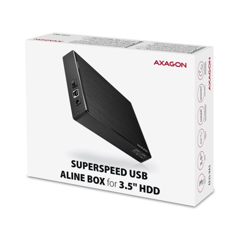 AXAGON AXAGON | Compact aluminum USB 3.2 Gen 1 external box SATA intended for 3.5" HDD
