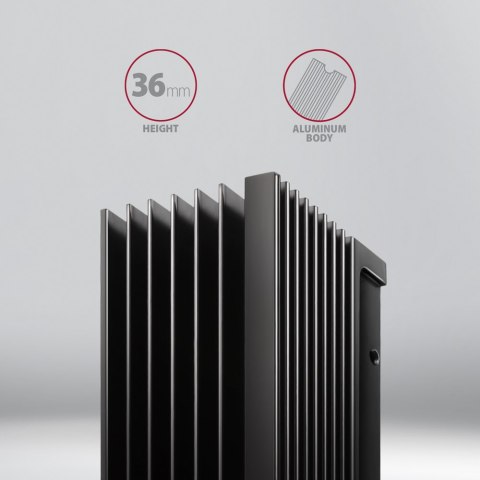 AXAGON AXAGON Passive aluminum heatsink for single-sided and double-sided M.2 SSD disks, size 2280, height 36 mm | CLR-M2XL
