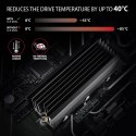 AXAGON AXAGON Passive aluminum heatsink for single-sided and double-sided M.2 SSD disks, size 2280, height 36 mm | CLR-M2XL