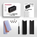 AXAGON AXAGON Passive aluminum heatsink for single-sided and double-sided M.2 SSD disks, size 2280, height 36 mm | CLR-M2XL