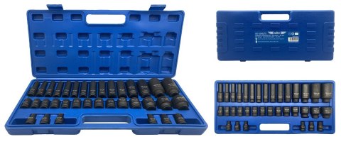 ADLER NASADKI UDAROWE K-D 35szt.1/2" 12-KĄT. KRÓTKIE/DŁUGIE AD-35KD/12 PLASTIKOWA WAL.