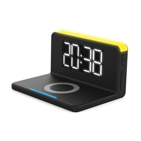 Terratec ChargeAir Cyfrowy budzik Czarny, Żółty