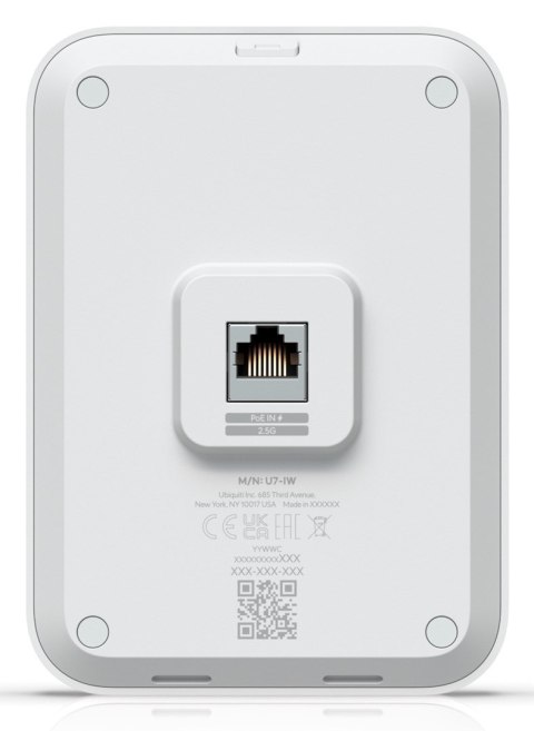Access Point Wi-Fi 7 Ubiquiti UniFi U7 In-IW 2.4GHz(2 x 2)/5GHz(2 x 2) PoE+/PoE 1x2,5G (U7-IW-EU)