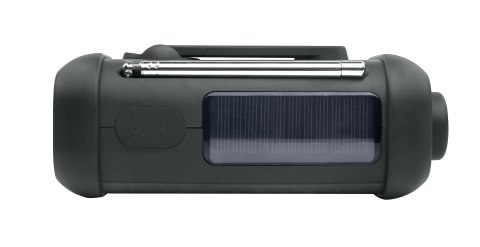 Muse Portable Solar Radio with Crank & Flashlight Muse