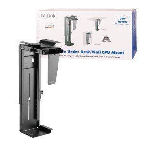LogiLink EO0005 uchwyt do komputera Uchwyt na procesor montowany na biurku Czarny