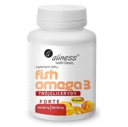 Aliness Fish Omega 3 FORTE Trójglicerydy 500/250mg x 90 kaps.
