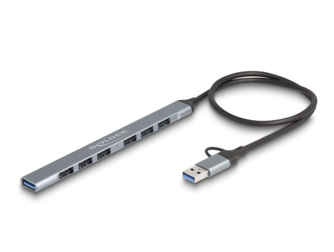 DeLOCK 64273 huby i koncentratory USB 3.2 Gen 1 (3.1 Gen 1) Type-C 5000 Mbit/s Szary