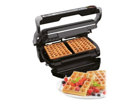 TEFAL Grill elektryczny Tefal Optigrill+ GC 716D12 (Akcesorium do gofrów; stołowy-zamknięty; 2000W; kolor srebrny)