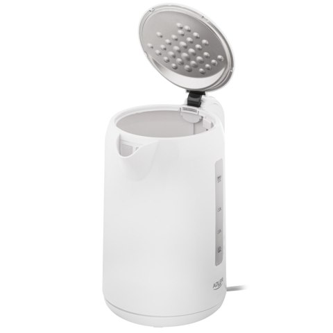 Adler Czajnik elektryczny Adler AD 1386, moc 1850 W, pojemność 2.2 L, plastikowy, 360° obrotowa podstawa, kolor biały