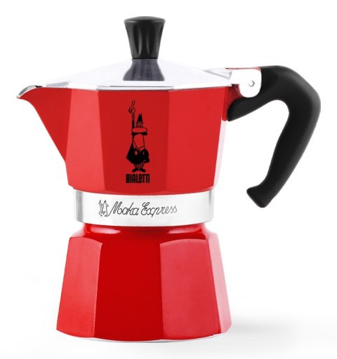 Bialetti Bialetti kawiarka Moka Express 3tz czerwona