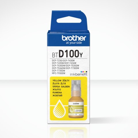 Brother BROTHER Tusz Żółty BTD100Y=BT-D100Y