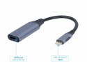 Cablexpert GEMBIRD ADAPTER USB TYP-C DO HDMI NA KABLU SZARY, 15CM