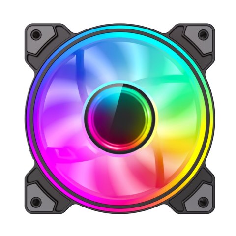 Gamemax Gamemax Wentylator Obudowy DUAL RING INFINITY Czarny 120 mm