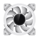 Gamemax Gamemax Wentylator Obudowy Dual Ring Infinity 120 mm Biały