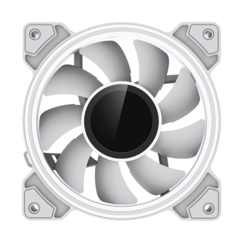 Gamemax Gamemax Wentylator Obudowy Dual Ring Infinity 120 mm Biały