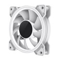 Gamemax Gamemax Wentylator Obudowy Dual Ring Infinity 120 mm Biały