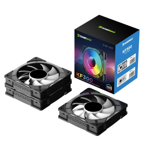 Gamemax Gamemax Wentylator Obudowy KF300 BK Czarny 120mm