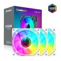 Gamemax Gamemax Wentylator Obudowy KF300R BK 120 mm - Biały, Cichy i Wydajny