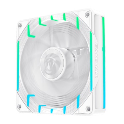 Gamemax Gamemax Wentylator Obudowy TORNADO T12 ARGB-R 120 mm Biały