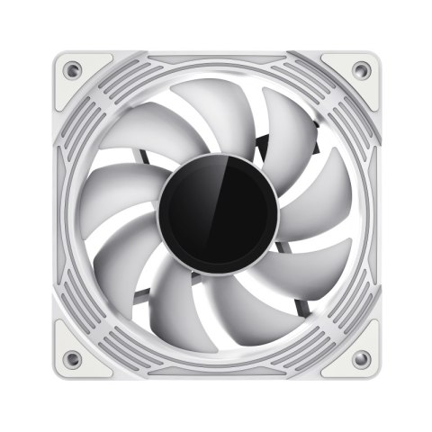 Gamemax Gamemax Wentylator obudowy KF300 BK biały 120mm silent LED