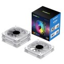 Gamemax Gamemax Wentylator obudowy KF300 BK biały 120mm silent LED