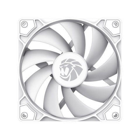 Gamemax Wentylator obudowy Gamemax FN12A-S5 120mm biały wysokoprędkościowy 12V PWM Silent Edition