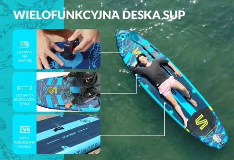 Skatinger Deska SUP SKATINGER Asiaticus 350x89x15 cm Yoga