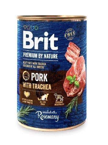 Brit BRIT Premium by Nature Pork with Trachea - mokra karma dla psa - 400 g