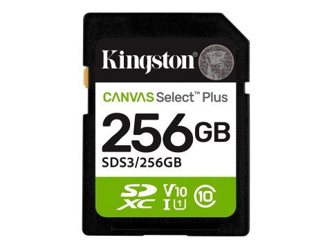 Kingston KINGSTON SDXC 256GB Canvas Select Plus Gen3 150MB/s