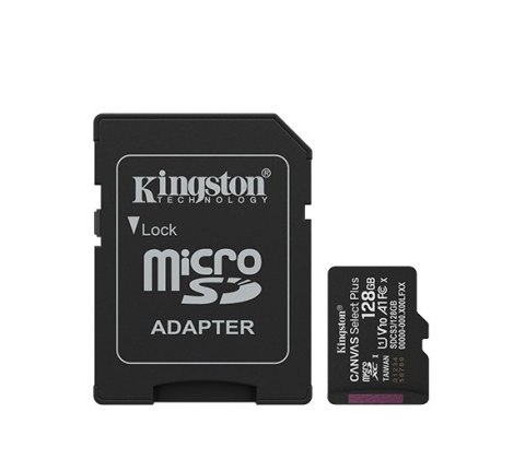 Kingston KINGSTON microSDXC 128GB Canvas Select Plus 3 + ADP