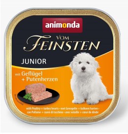 Animonda ANIMONDA Vom Feinsten Junior drób i serca indyka - mokra karma dla szczeniąt - 150g