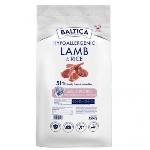 BALTICA BALTICA NUTRACEUTIC Hypoallergenic Lamb & Rice L / XL 12kg