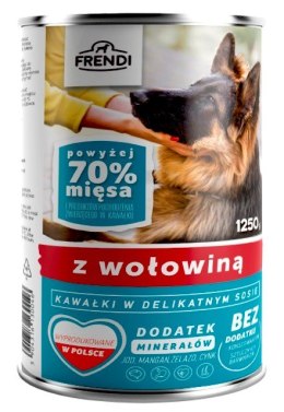 Frendi Frendi puszka dla psa z wołowiną w sosie 1250 g