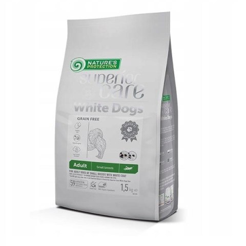 NATURE'S PROTECTION Nature's Protection White Dogs Insects Adult Small Breeds 1,5kg