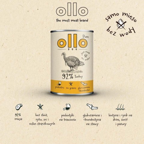OLLO Ollo Pure Indyk 850g