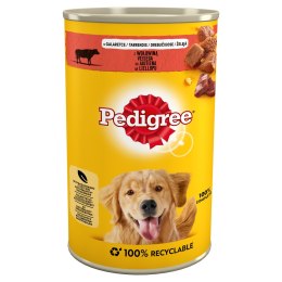 Pedigree PEDIGREE Adult Wołowina w galaretce - mokra karma dla psa - puszka - 1200 g