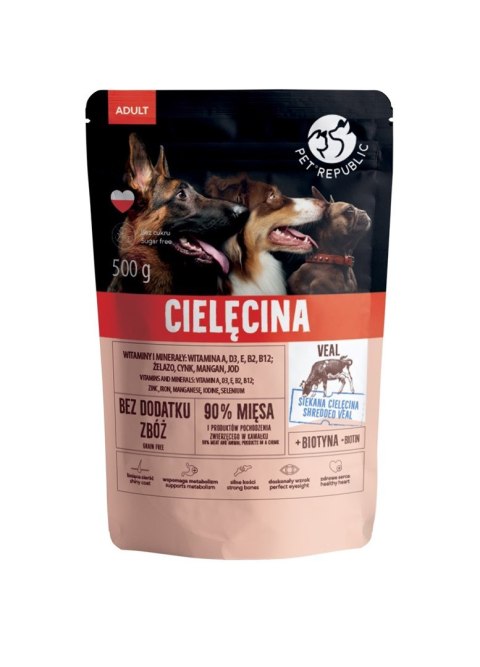 PetRepublic PetRepublic karma dla psa z cielęciną 500 g